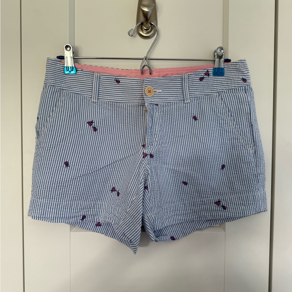 Lilly Pulitzer searsucker ladybug shorts